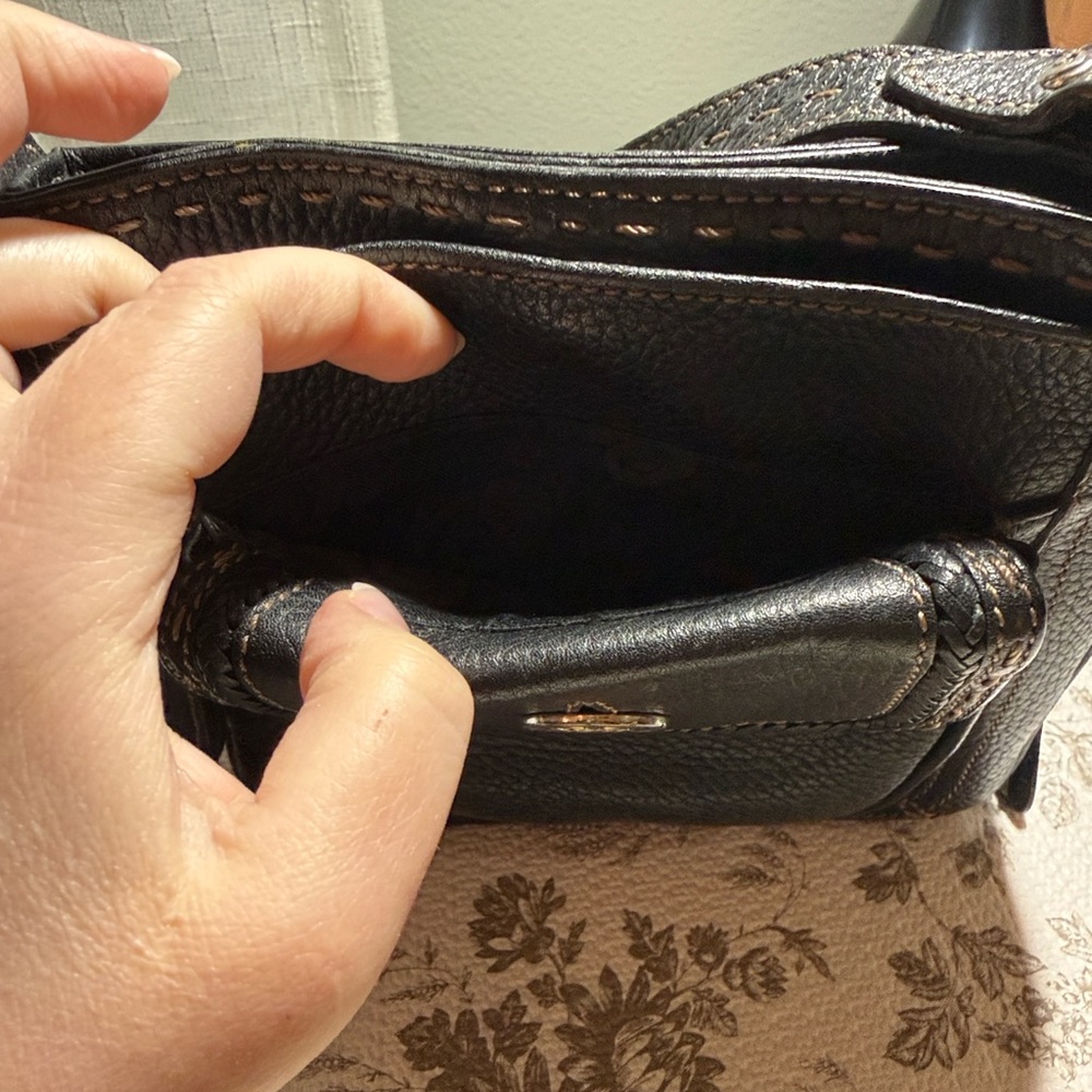 Brighton Black Textured Crossbody Bag - Picture 5 of 11